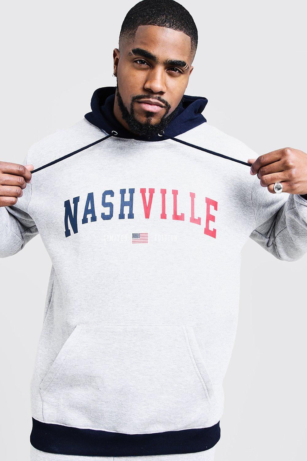 Big Tall Hoodie mit Nashville Print